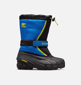Sorel Kids' Flurry Winter Boots 1855251-014 Black SuperBlue