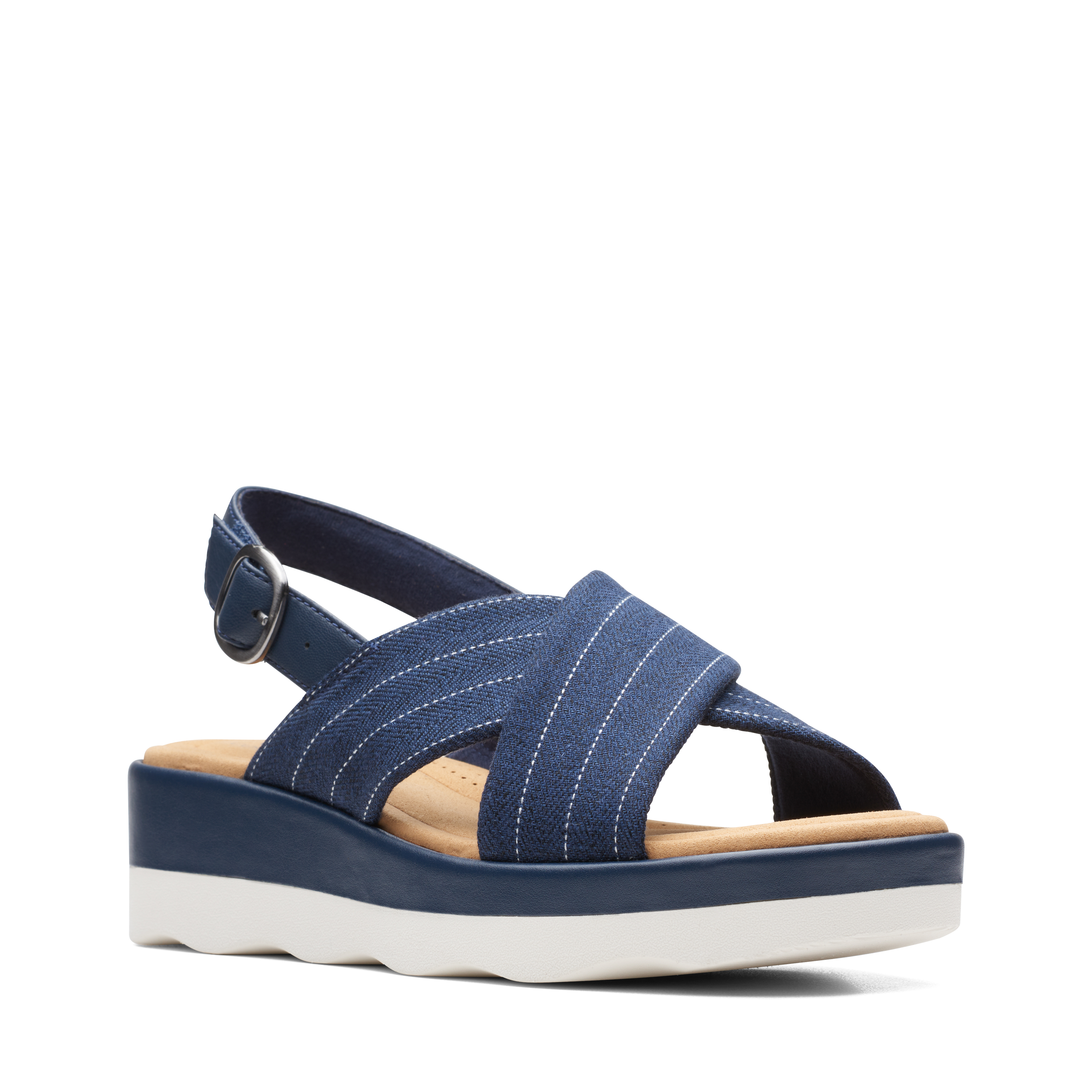 Clarks Clara Cove Navy 26164725