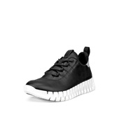 ECCO Gruuv Flexible Sole Sneakers 218203-60719 Black Light Grey
