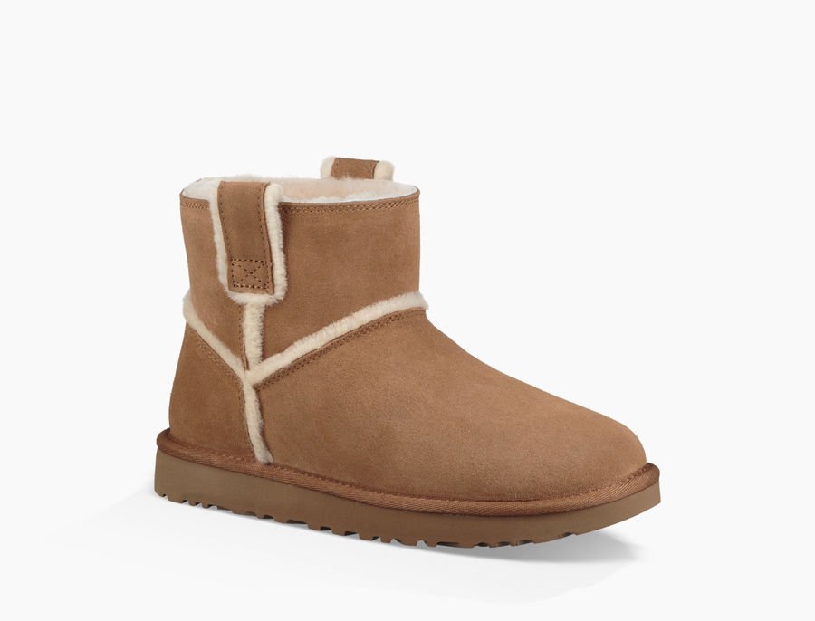 UGG Classic Mini Spill Seam 1100211 Chestnut size 8 only